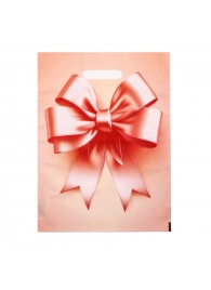 Пакет с принтом в виде банта с вырубной ручкой (30х40 см) - Сима-Ленд - купить с доставкой в Сызрани