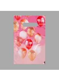 Пакет «Праздничные шары» с вырубной ручкой (20х30 см) - UPAK LAND - купить с доставкой в Сызрани