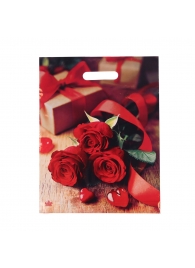 Пакет с принтом в виде роз (31х40 см) - Сима-Ленд - купить с доставкой в Сызрани