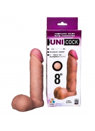 Фаллическая насадка для страпона UNICOCK 8  - 20 см. - LOVETOY (А-Полимер) - купить с доставкой в Сызрани