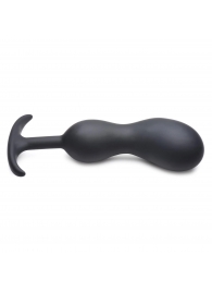 Черный массажер простаты с утяжелителями Premium Silicone Weighted Prostate Plug XL - 20,8 см. - XR Brands - в Сызрани купить с доставкой