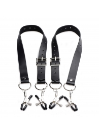 Ремни с зажимами для половых губ Spread Labia Spreader Straps with Clamps - XR Brands - купить с доставкой в Сызрани