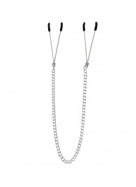 Зажимы на соски «Вилки» на цепочке - Pecado - купить с доставкой в Сызрани