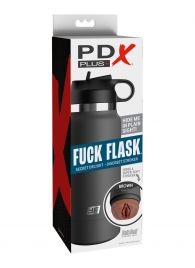 Смуглый мастурбатор-вагина в корпусе-бутылке F*ck Flask - Pipedream - в Сызрани купить с доставкой