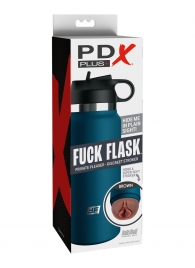 Смуглый мастурбатор-вагина в синей колбе F*ck Flask - Pipedream - в Сызрани купить с доставкой