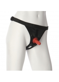 Трусики со штырьком для фиксации насадок Ultra Harness with Plug - Doc Johnson - купить с доставкой в Сызрани