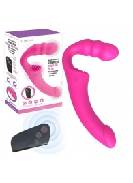 Розовый безремневой страпон Straples Strap-On Dildo - Erokay - купить с доставкой в Сызрани