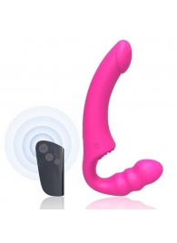 Розовый безремневой страпон Straples Strap-On Dildo - Erokay - купить с доставкой в Сызрани
