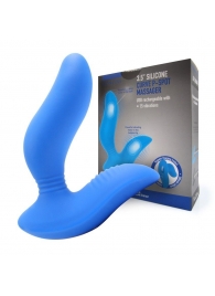 Синий вибромассажер простаты 3,5’’ Curve P-spot Massager - 12 см. - Erokay - в Сызрани купить с доставкой