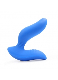 Синий вибромассажер простаты 3,5’’ Curve P-spot Massager - 12 см. - Erokay - в Сызрани купить с доставкой