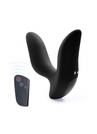 Черный вибромассажер простаты 3,5’’ Remote Control Curve P-spot Massager - 12 см. - Erokay - в Сызрани купить с доставкой