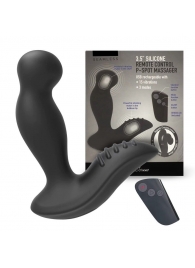 Черный вибромассажер простаты 3,5’’ Remote Control P-spot Massager - 12,5 см. - Erokay - в Сызрани купить с доставкой