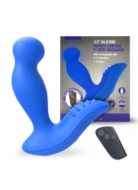 Синий вибромассажер простаты 3,5’’ Remote Control P-spot Massager - 12,5 см. - Erokay - в Сызрани купить с доставкой