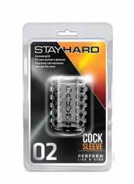 Прозрачная насадка на пенис с шишечками STAY HARD COCK SLEEVE 02 CLEAR - Blush Novelties - в Сызрани купить с доставкой