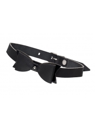 Черный кожаный чокер с бабочкой - Pecado - купить с доставкой в Сызрани