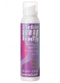 Массажная хрустящая пенка Tickle My Body Fresh Mint с ароматом мяты - 150 мл. - Love to Love - купить с доставкой в Сызрани