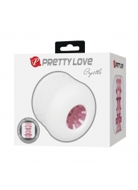 Белый сквозной мастурбатор Crystle - Baile - в Сызрани купить с доставкой