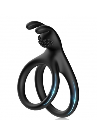 Черное эрекционное кольцо с подхватом мошонки - Boys of Toys - в Сызрани купить с доставкой
