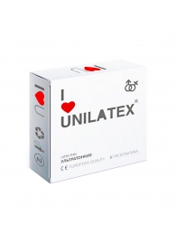 Ультратонкие презервативы Unilatex Ultra Thin - 3 шт. - Unilatex - купить с доставкой в Сызрани