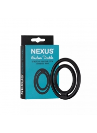 Черное двойное эрекционное кольцо Nexus Enduro Double - Nexus Range - в Сызрани купить с доставкой