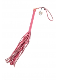 Розовая кожаная плеть - 50 см. - Pecado - купить с доставкой в Сызрани