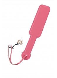 Розовый кожаный пэддл - 37 см. - Pecado - купить с доставкой в Сызрани