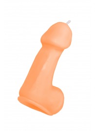 Оранжевая свеча в форме пениса - 47 гр. - Pecado - купить с доставкой в Сызрани