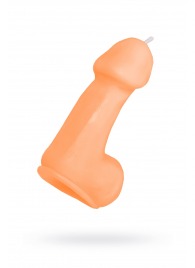 Оранжевая свеча в форме пениса - 47 гр. - Pecado - купить с доставкой в Сызрани