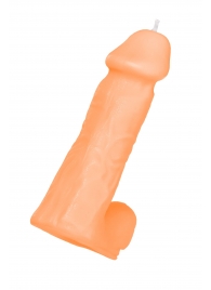 Оранжевая сувенирная свеча «Пенис» - Pecado - купить с доставкой в Сызрани