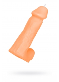 Оранжевая сувенирная свеча «Пенис» - Pecado - купить с доставкой в Сызрани