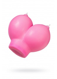 Розовая свеча «Сиськи» - 150 гр. - Pecado - купить с доставкой в Сызрани