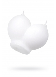 Белая сувенирная свеча «Сиськи» - Pecado - купить с доставкой в Сызрани