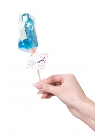 Голубой леденец в форме члена со вкусом блю кюрасао - 80 гр. - Sosuчki - купить с доставкой в Сызрани