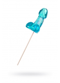 Голубой леденец в форме члена со вкусом блю кюрасао - 80 гр. - Sosuчki - купить с доставкой в Сызрани