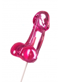 Розовый леденец в форме члена со вкусом айриш крим - 80 гр. - Sosuчki - купить с доставкой в Сызрани