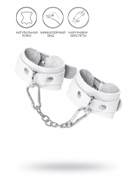 Белые узкие наручники-браслеты со скруглёнными углами - Pecado - купить с доставкой в Сызрани