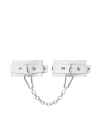 Белые мини-оковы со скруглёнными углами - Pecado - купить с доставкой в Сызрани