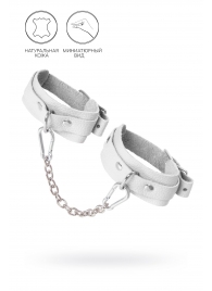 Белые мини-оковы со скруглёнными углами - Pecado - купить с доставкой в Сызрани