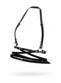 Черная кожаная портупея «Осанка» - Pecado - купить с доставкой в Сызрани