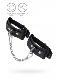 Черные мини-оковы со скруглёнными углами - Pecado - купить с доставкой в Сызрани