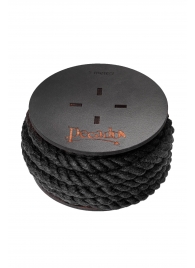 Черная веревка для шибари на катушке - 5 м. - Pecado - купить с доставкой в Сызрани