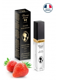 Стимулирующий блеск для губ со вкусом клубники - 7 мл. - Plaisir Secret - купить с доставкой в Сызрани