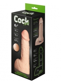 Телесный фаллоудлинитель с мошонкой Cock Next - 17 см. - LOVETOY (А-Полимер) - в Сызрани купить с доставкой