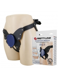 Синие трусики харнесс с платформой Caludio II - Baile - купить с доставкой в Сызрани