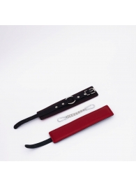 Черно-красные кожаные оковы - Crazy Handmade - купить с доставкой в Сызрани