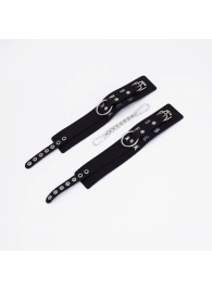 Черные кожаные оковы Sex - Crazy Handmade - купить с доставкой в Сызрани