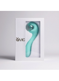 Бирюзовый вибромассажёр с деликатными токами - Youvic - купить с доставкой в Сызрани