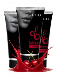 Набор из 3 съедобных лубрикантов JUJU со вкусом вишни - JuJu - купить с доставкой в Сызрани