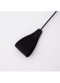 Стек с широким черным кожаным наконечником и металлической ручкой - 67 см. - Crazy Handmade - купить с доставкой в Сызрани