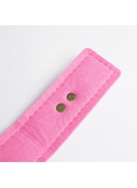 Черно-розовый ошейник с золотистой фурнитурой - Crazy Handmade - купить с доставкой в Сызрани